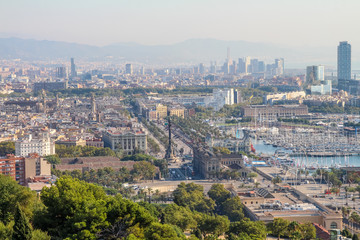 Barcelona in the morning light