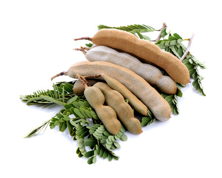 Tamarind isolated on white background