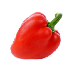 red bell pepper isolated on white background