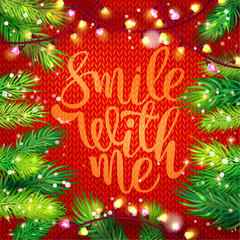 Smile with me card and holidays frame