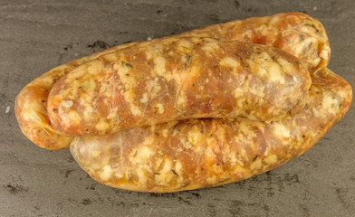 saucisses fraîches créoles, spécialité charcutière, île de la Réunion 