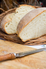freash bread on the table