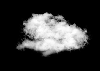 white clouds on black background