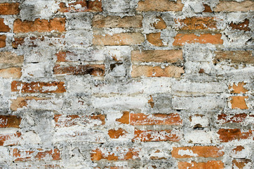 Grunge old stone brick wall texture background.
