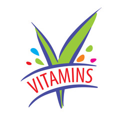 Fototapeta na wymiar vector logo vitamins