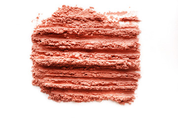 Crushed powder isolated on white