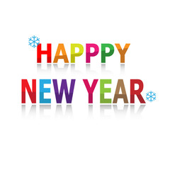 Happy new year vector