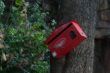 Red mailbox