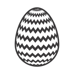 Egg icon. Happy easter spring decoration and holiday theme. Isolated design. Vector illustration