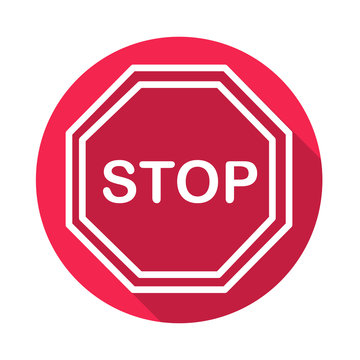 Long Shadow Stop-Schild