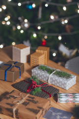 Christmas Present on Table