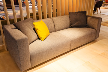 modern gray sofa