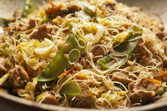Pancit Bihon Philippine fried rice noodles