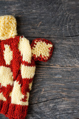 Handmade knitted giraffe hat