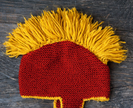 Roman Helmet Handmade Knitted Hat