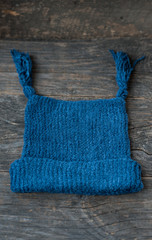 Handmade knitted hat for winter