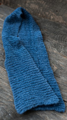 Handmade knitted scarf