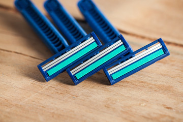 Razor equipment for shaver close up