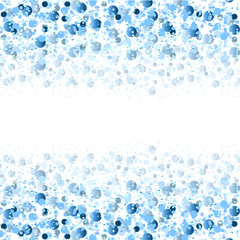 Blue circle particles festive abstract background