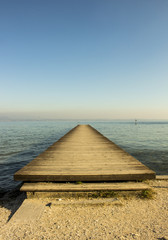 Obraz premium promenade at lake Garda