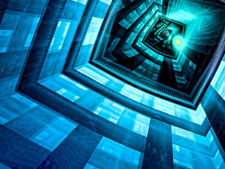 Mystery green background - abstract digitally generated image