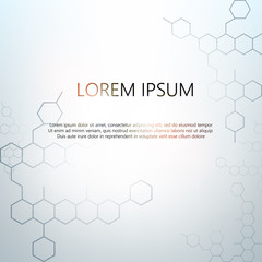 Light technology background with octocells. Vector illustration