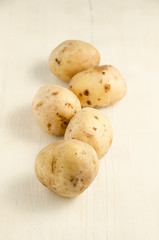 Potato. Natural food ready for cooking.