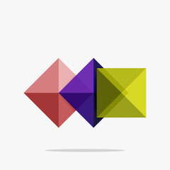 Vector blank abstract squares background