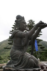 Fototapeta na wymiar Tian Tan Buddha Deva