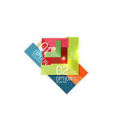 Geometric abstract background, colorful elements