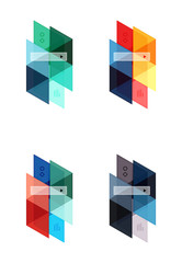 Blank triangle infographic backgrounds