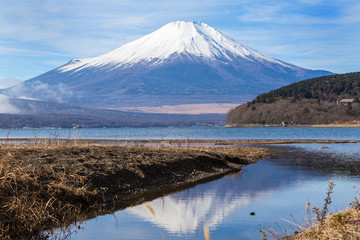 Mt.Fuji and Lake Yamanakako.