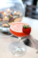 Strawberry Champagne Cocktail
