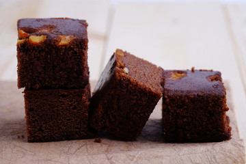 Chocolate brownies cake.