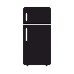 Refrigerator icon isolated on white background . Vector design.