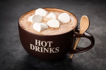 Aluminium Prints Chocolate Cup of hot chocolate