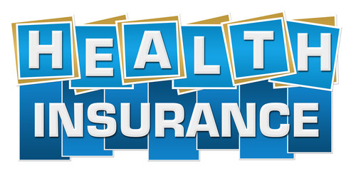 Health Insurance Blue Squares Stripes 