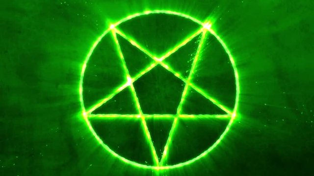 4K Inverted Pentagram Symbol Animation