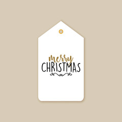 Merry Christmas label