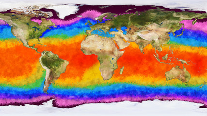 Earth Water Surface Global Warming Concept - obrazy, fototapety, plakaty