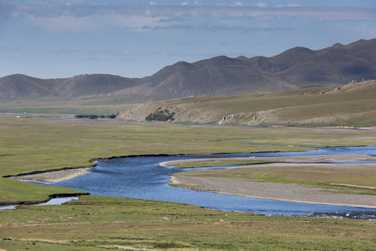 Am Fluss Orchon - Mongolei