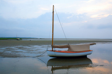 Sailboat Dry on Cape Cod Bay