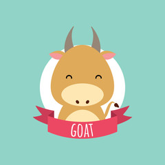 Cute Cartoon goat