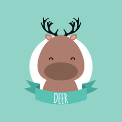 Cute Cartoon deer