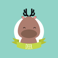Cute Cartoon deer