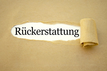 Rückerstattung Erstattung