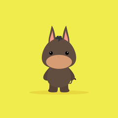 Cute Cartoon donkey