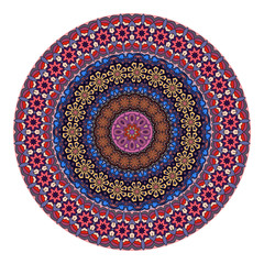 Flower mandala. Vintage decorative elements.