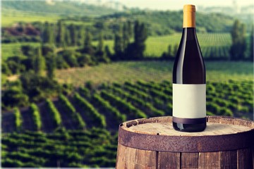Wine bottle.