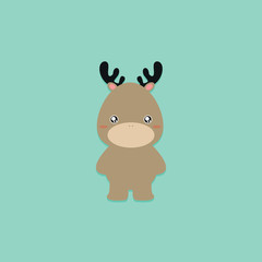 Cute Cartoon deer